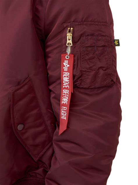 Mens Alpha Industries Ma 1 Slim Fit Flight Jacket Maroon Shop