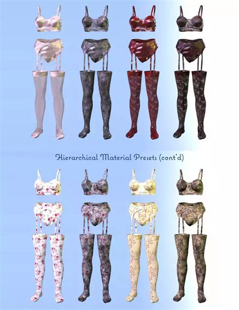 DFORCE 40S的自由贴身内衣用于创世纪9和创世记8女 dForce 40s Liberty Lingerie for Genesis 9 and Genesis 8 Female