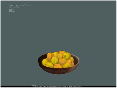 The Sims Resource Food Decor Ii Fruits