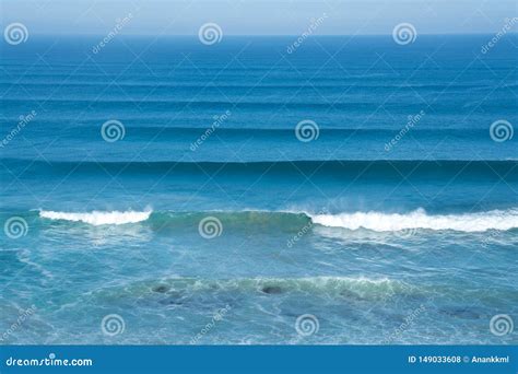 ocean  small waves stock photo image  clear coastline