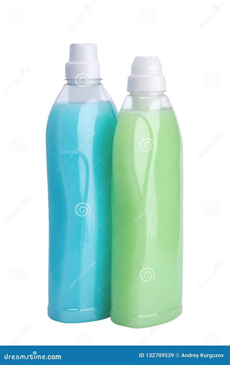 Two Conditioners For Linen Close Up On A White Background Stock Image Image Of Product