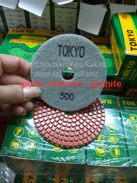 Jual Polishing Pad 500 Tokyo Diamond Pad Poles Marmer Pad Poles