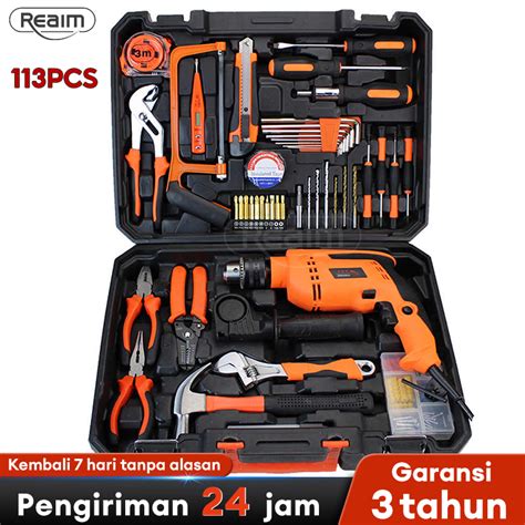 Jual Hand Toolset Tool Kit Set Toolbox Cordless Drill Set Toolkit