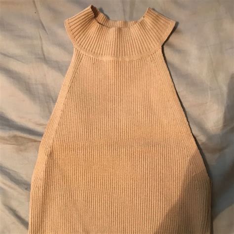 Forever Tops Nude Cropped Mockneck Tanktop Poshmark