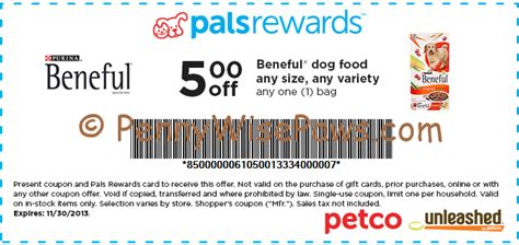 New Printable Petco Store Coupon 51 Beneful Pennywisepaws