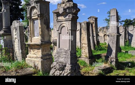 Tombstones In Old Jewish Cemetery Hi Res Stock Photography And Images