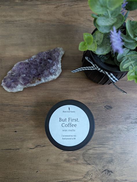 But First Coffee Espresso Beans Vanilla Cream Wax Melts Tin 2 Oz Fragrances Scentwax Tarts For