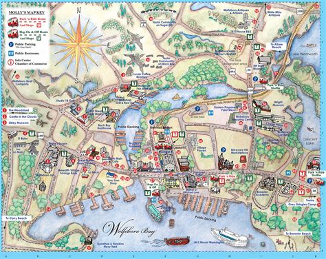 Mollys Map Wolfeboro Trolley Company Things To Do In Wolfeboro