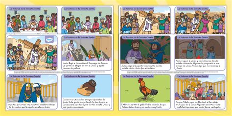 Historinha Da Semana Santa - Tarjetas de secuenciar: La historia de la Semana Santa