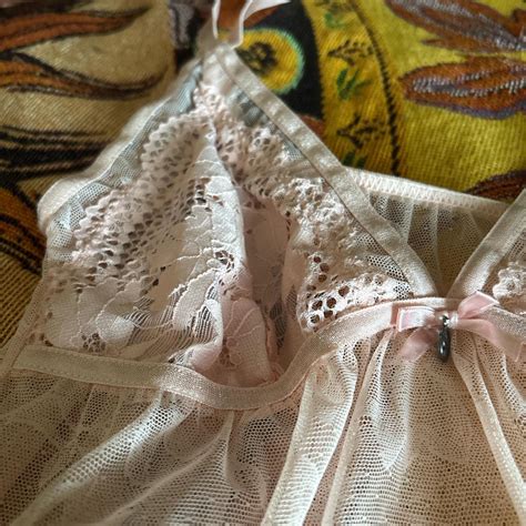 Pink Lace Lingerie Set Lingerie Lace Depop