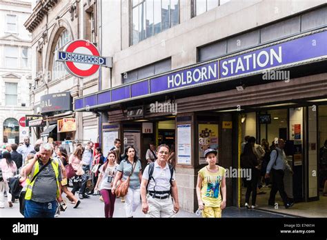 Holborn Underground Station Entrance London Stock Photo Alamy