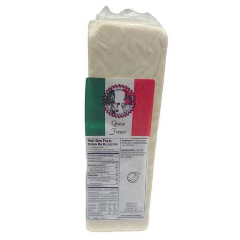 Cheese Queso Fresco Block Domestic Cryovac Ref Lba Food