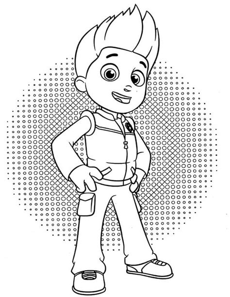 Desenhos de Ryder da Patrulha Canina Para Colorir, imprimir e pintar ...