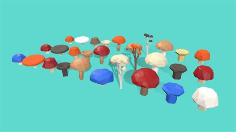 Mushroom Pack Buy Royalty Free 3d Model By Mahdig 5c6e83a