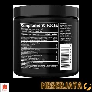 JNX Sports The Shadow Hardcore Preworkout Mg Caffeine Pre Workout Superhuman Strngth