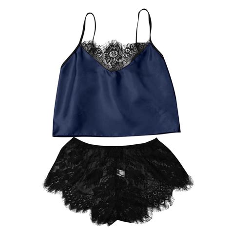 GuessLookry 2023 Great Womens Sexy Women Lingerie Lace Satin Temptation Babydoll Underwear Camis