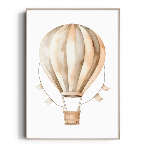 Hot Air Balloon Nursery Wall Art Adventure Nursery Decor Nursery Wall Art Transport Nursery