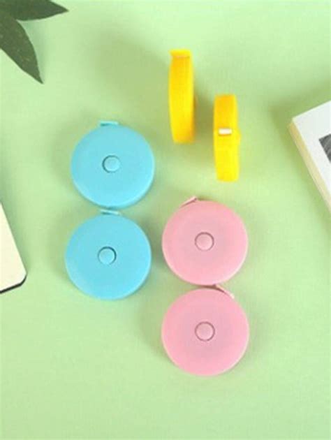 Pc Cute Ruler Colorful Plastic Shell Retractable Sewing Ruler M