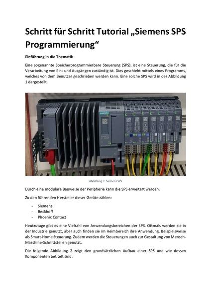 Datei Schritt für Schritt Tutorial SPS TIA FM HL pdf HSHL Mechatronik