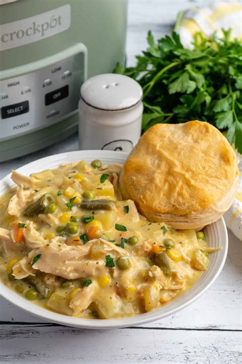 Crock Pot Chicken Pot Pie - Slow Cooker Meals