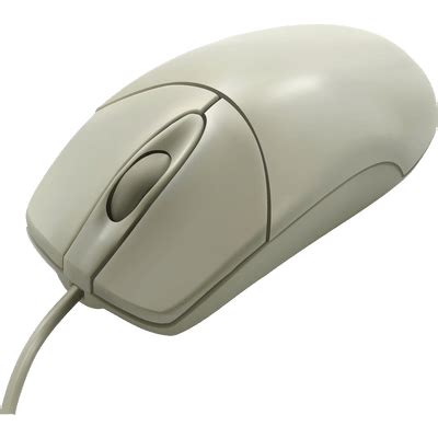 Vintage White Computer Mouse Transparent Png Stickpng