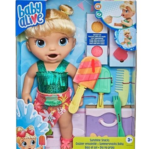 Hasbro Toys Baby Alive Sunshine Snacks Blonde Hair Nib Poshmark