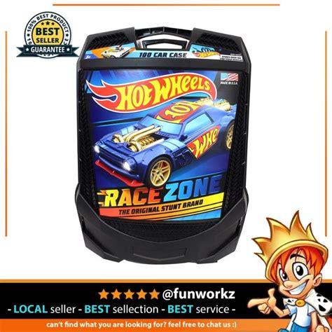 Hot Wheels Car Rolling Storage Case With Retractable Handle Hobbies Toys Toys Games