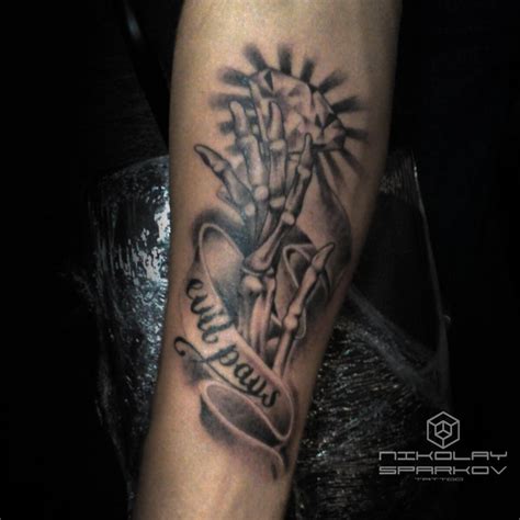 Skeleton hand tattoo by sparc666 on DeviantArt