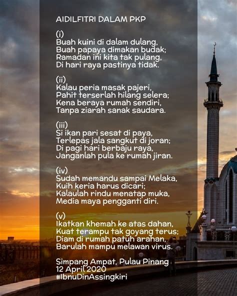 Pantun Hari Raya Pkp - Pantun Raya Pkp Selamat Hari Raya 2020 Colobrate