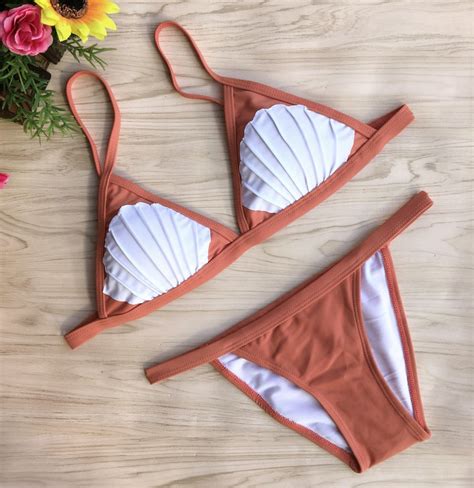 Hot Style Handmade Shell Nude Two Piece Bikini On Storenvy