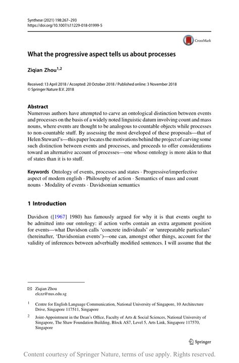 progressive aspect tells   processes