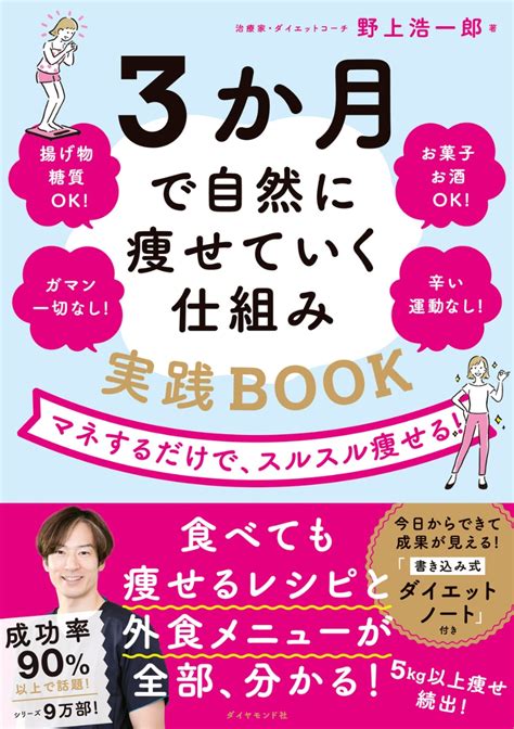 楽天ブックス 3か月で自然に痩せていく仕組み 実践book マネするだけで、スルスル痩せる！ 野上 浩一郎