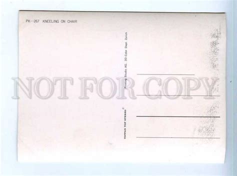 251672 PIN UP NUDE Girl Chair Toppan 3 D Lenticular Postcard Topics Risque Women Other