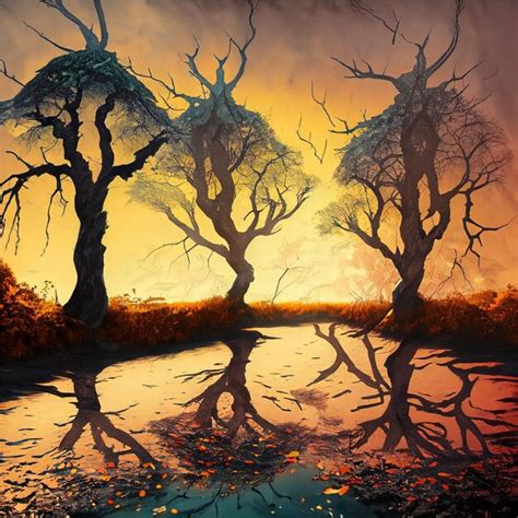 Premium Photo | Fantasy autumn background