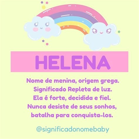 Helena Significado Personalidade - Significado de Nome : Significado nome Helena