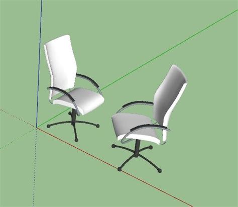 Long Back Support Designed Office Chair 3d Model Skp Format