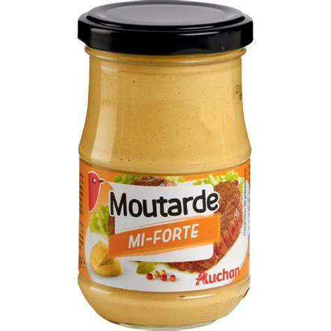 AUCHAN Moutarde Mi Forte 190g Pas Cher Auchan Fr