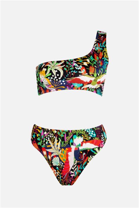 Ayyıldız 4650 Yeşil Desenli Bikini Takımı Hızlı Kargo