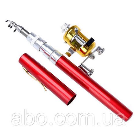 Карманная мини-удочка для рыбалки EL-1220, Красная (ID#2337749003 ...