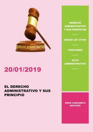 Calam O Elementos Basicos Del Derecho Administrativo