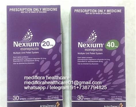 Nexium Esomeprazole 40mg Tablet At ₹ 55 Stripe Esomeprazole Tablet In Nagpur Id 2852954054312