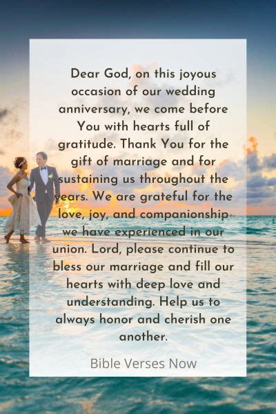 15 Powerful Prayer Thanking God For Wedding Anniversary Bible Verses