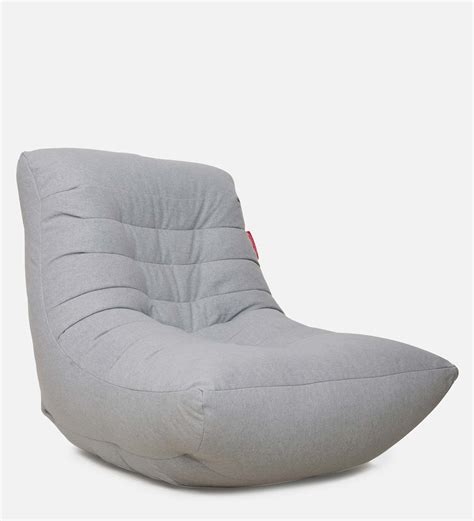 Buy Bellisimo Lounge Bean Bag With Beans In Grey Colour At Off By