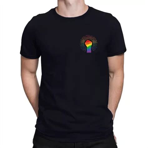 Camiseta Lgbtqia Lgbt Camisa Gay Arco Ris Color Orgulho Parcelamento Sem Juros