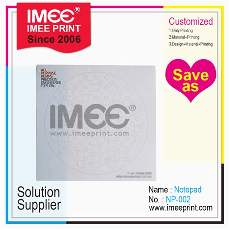 Imee Printing Custom Customized Tear Off Notepad Printing With Logo