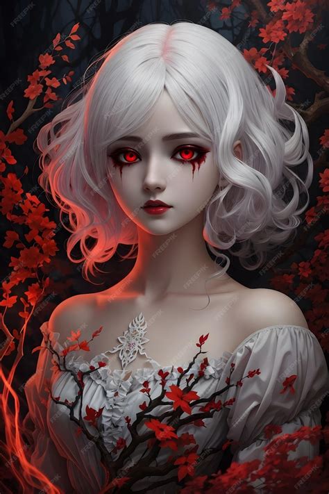 Premium Ai Image Creepy Anime Ghost Anime Girl Anime Portrait Cute