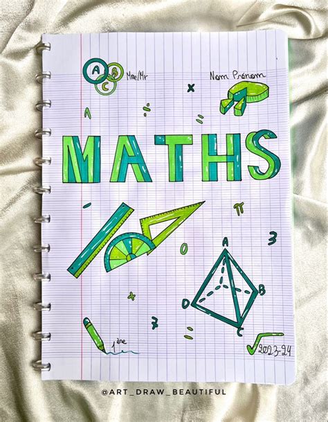 Page de garde Mathématiques Page de garde Page de garde français