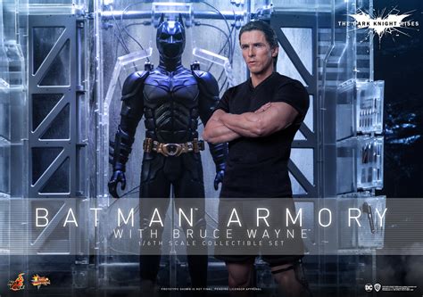 Hot Toys MMS 702 The Dark Knight Rises Batman Armory With Bruce Wayne Hot Toys Complete