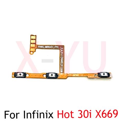 10PCS For Infinix Hot 30 X6831 Hot 30i X669 Power On Off Switch Volume Side Button