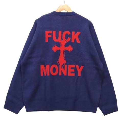 Yahoo オークション SUPREME シュプリーム 24AW Fuck Money Sweater